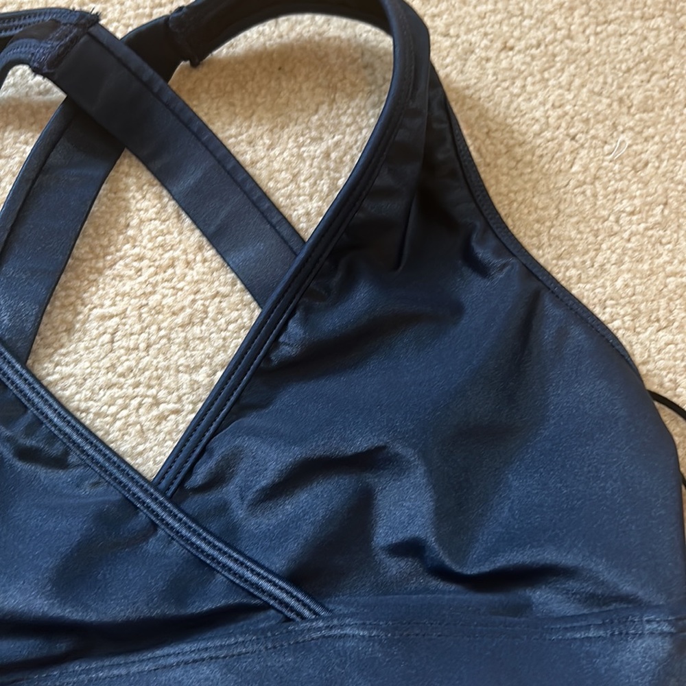 NWT Noli Yoga Edga Bra in Navy Liquid, size small - Picture 9 of 16